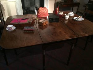 The desk where Anne, Emily and Charlotte wrote their novels.