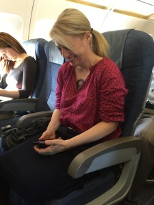 She even put up with me taking photos of her on planes